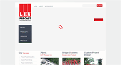Desktop Screenshot of lhvprecast.com