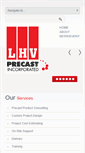 Mobile Screenshot of lhvprecast.com